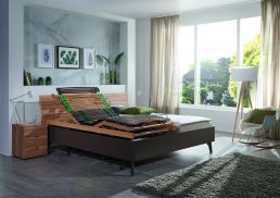 Das Kirchner Doppelbett Pinto mit integrierbarem Liftsystem beim Schlafzimmer und Bettenhaus Körner in Nürnberg
